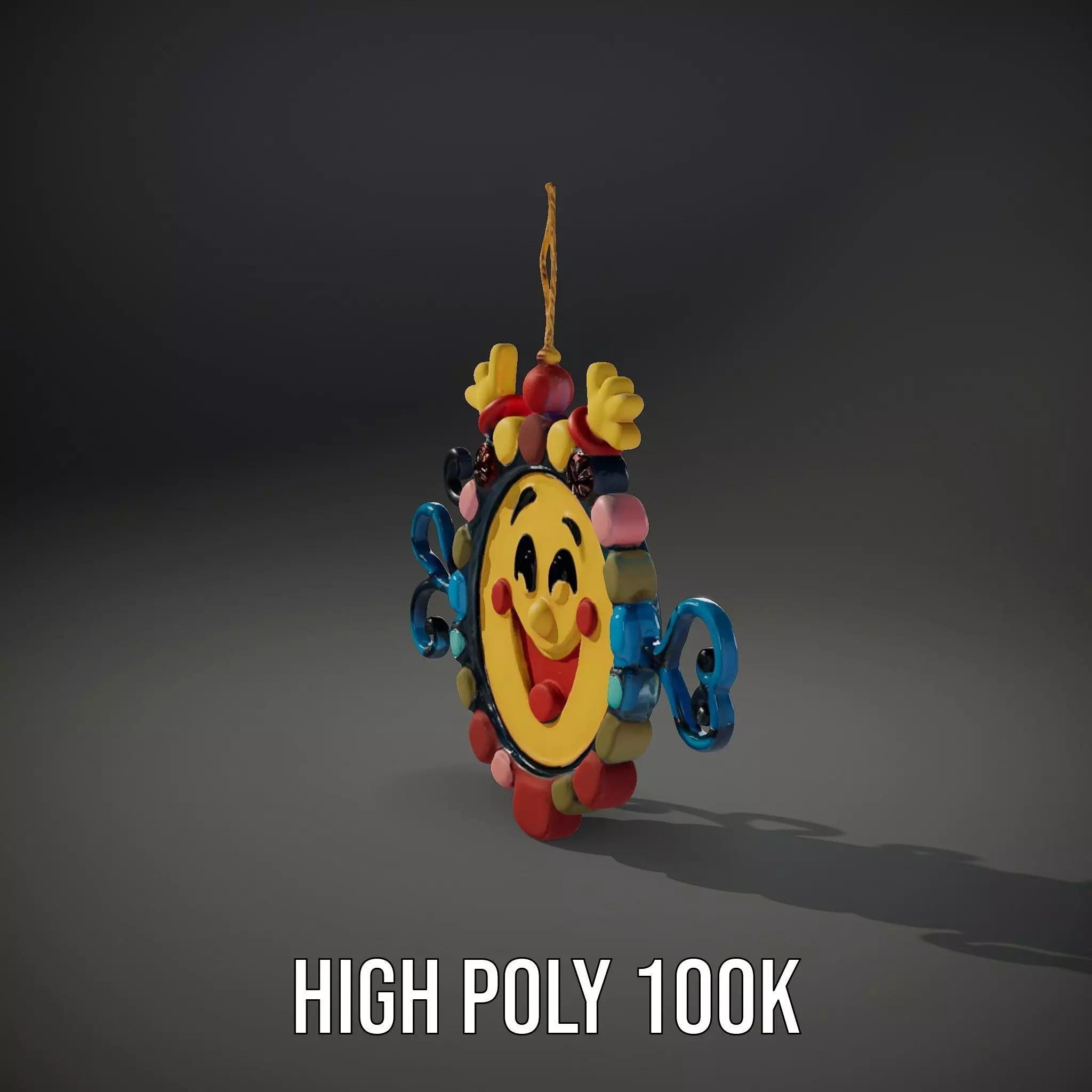 Smiling Sun Ornament Model Pack Low-poly 3D model_11
