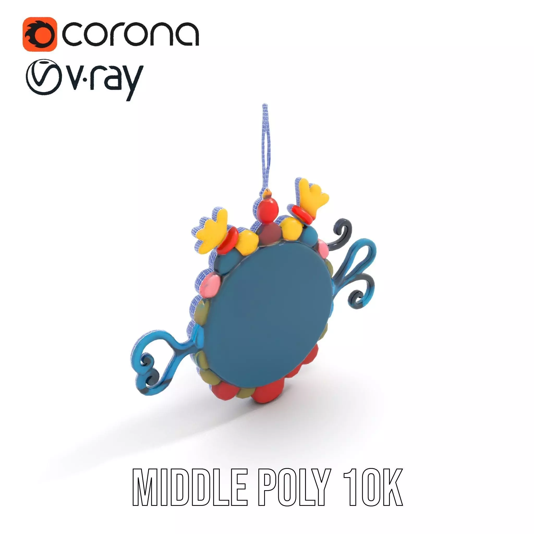 Smiling Sun Ornament Model Pack Low-poly 3D model_24