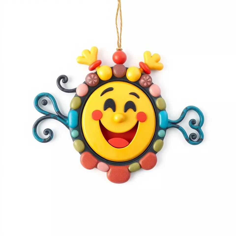 Smiling Sun Ornament Model Pack Low-poly 3D model_3