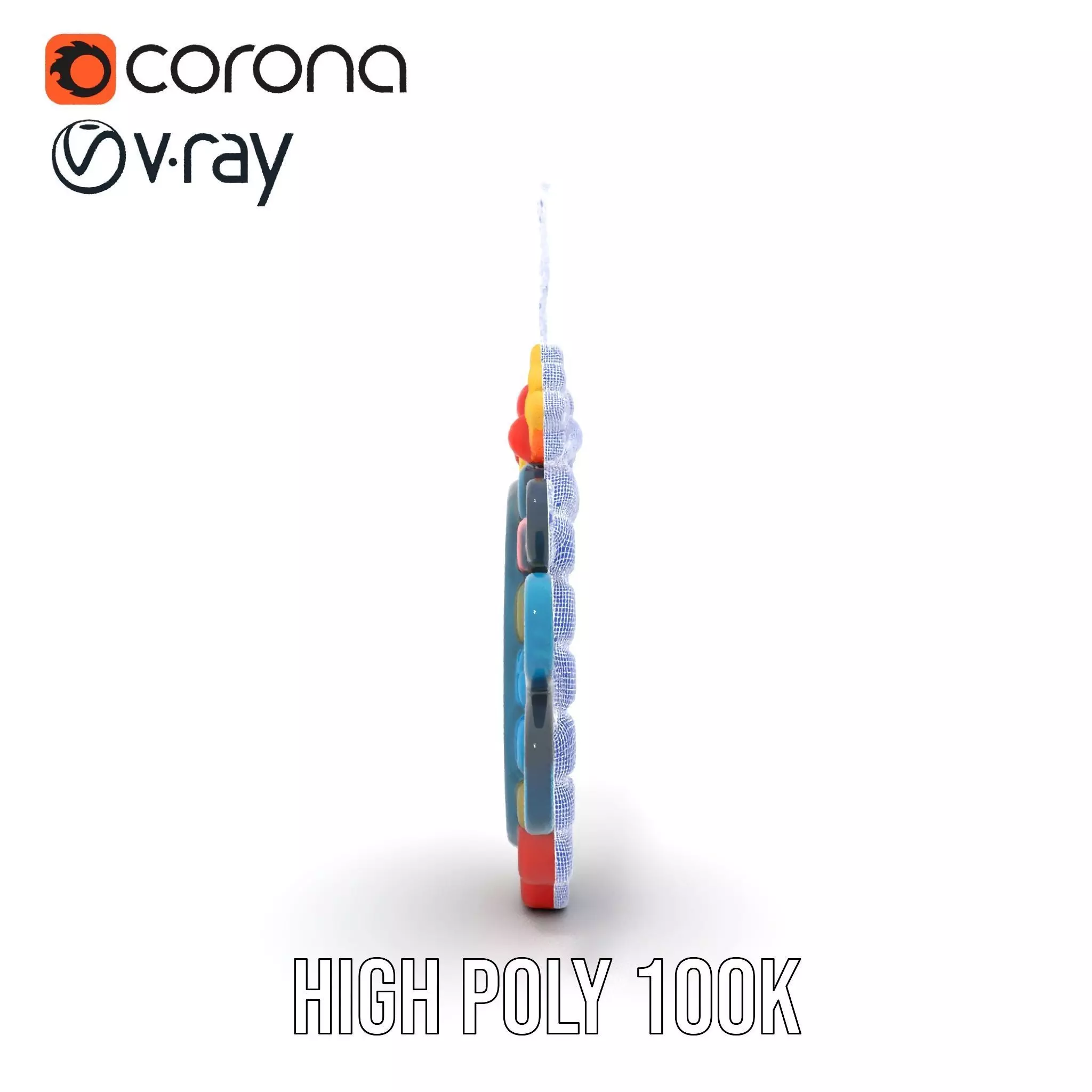 Smiling Sun Ornament Model Pack Low-poly 3D model_32