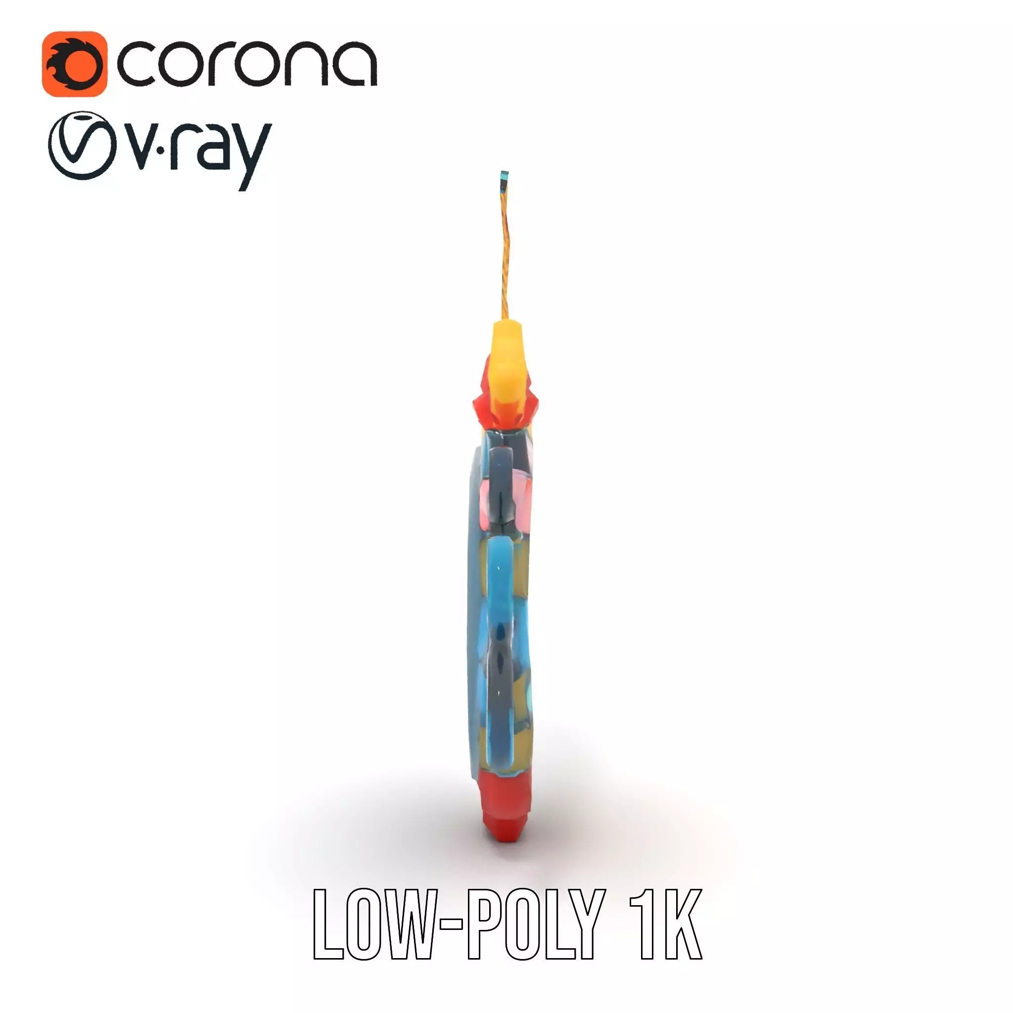 Smiling Sun Ornament Model Pack Low-poly 3D model_8