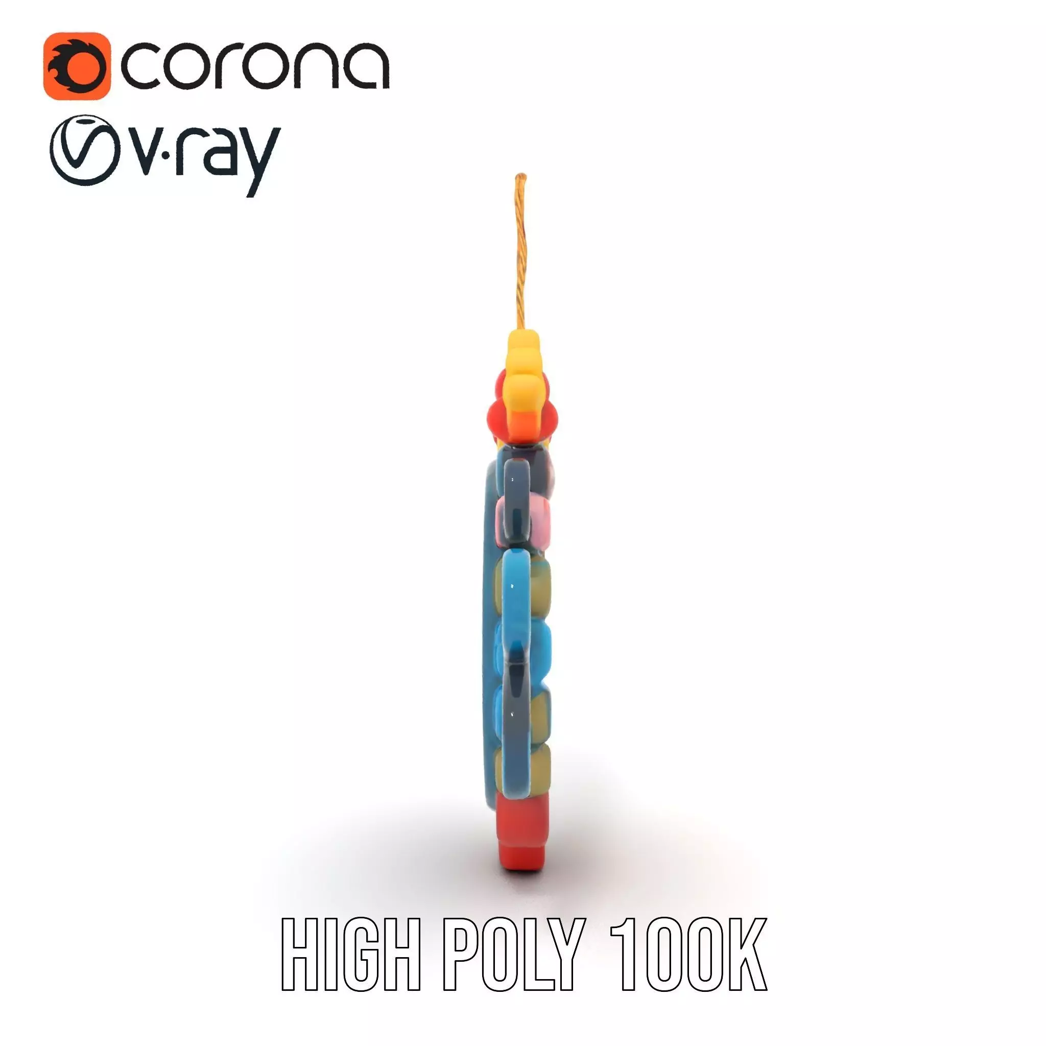 Smiling Sun Ornament Model Pack Low-poly 3D model_18