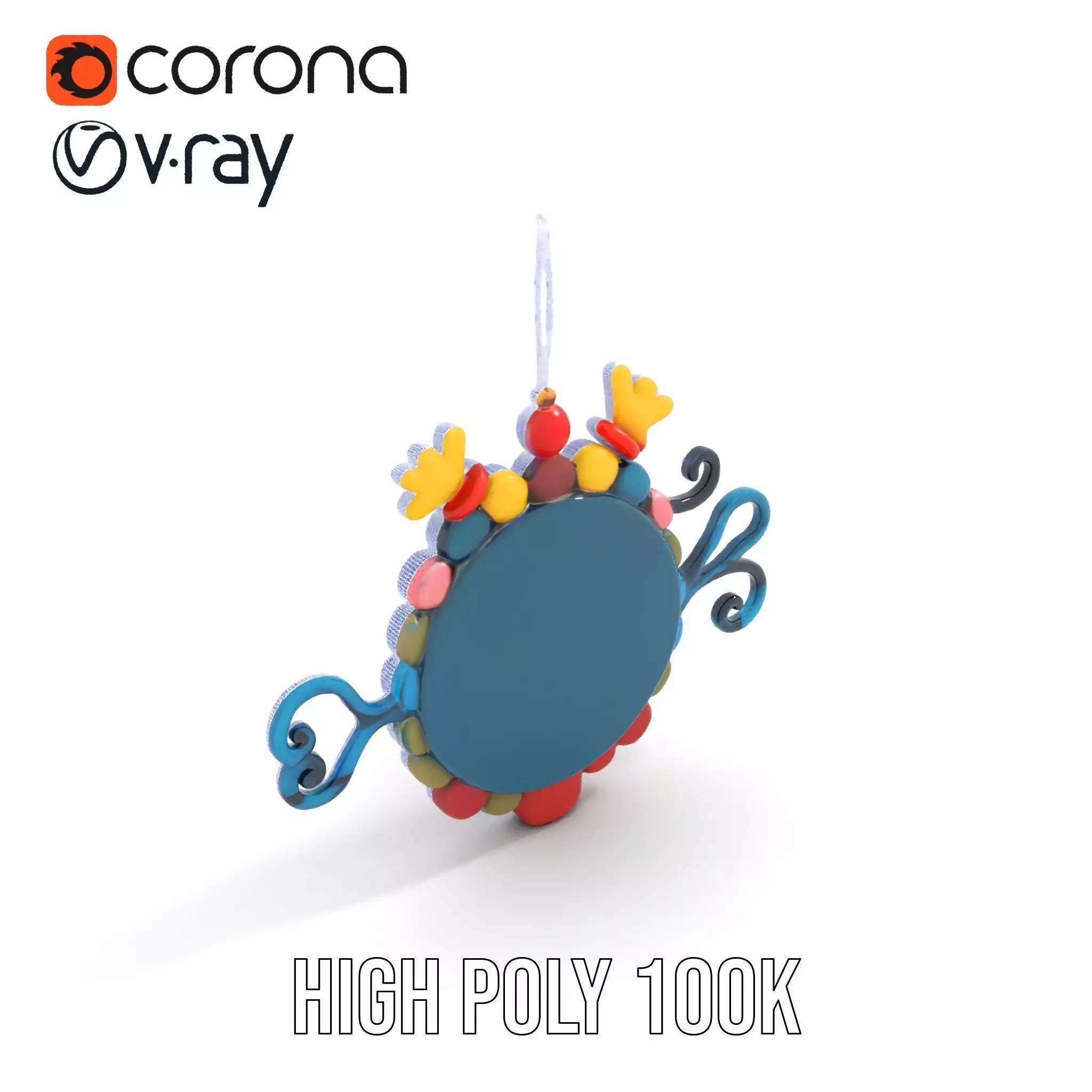 Smiling Sun Ornament Model Pack Low-poly 3D model_35