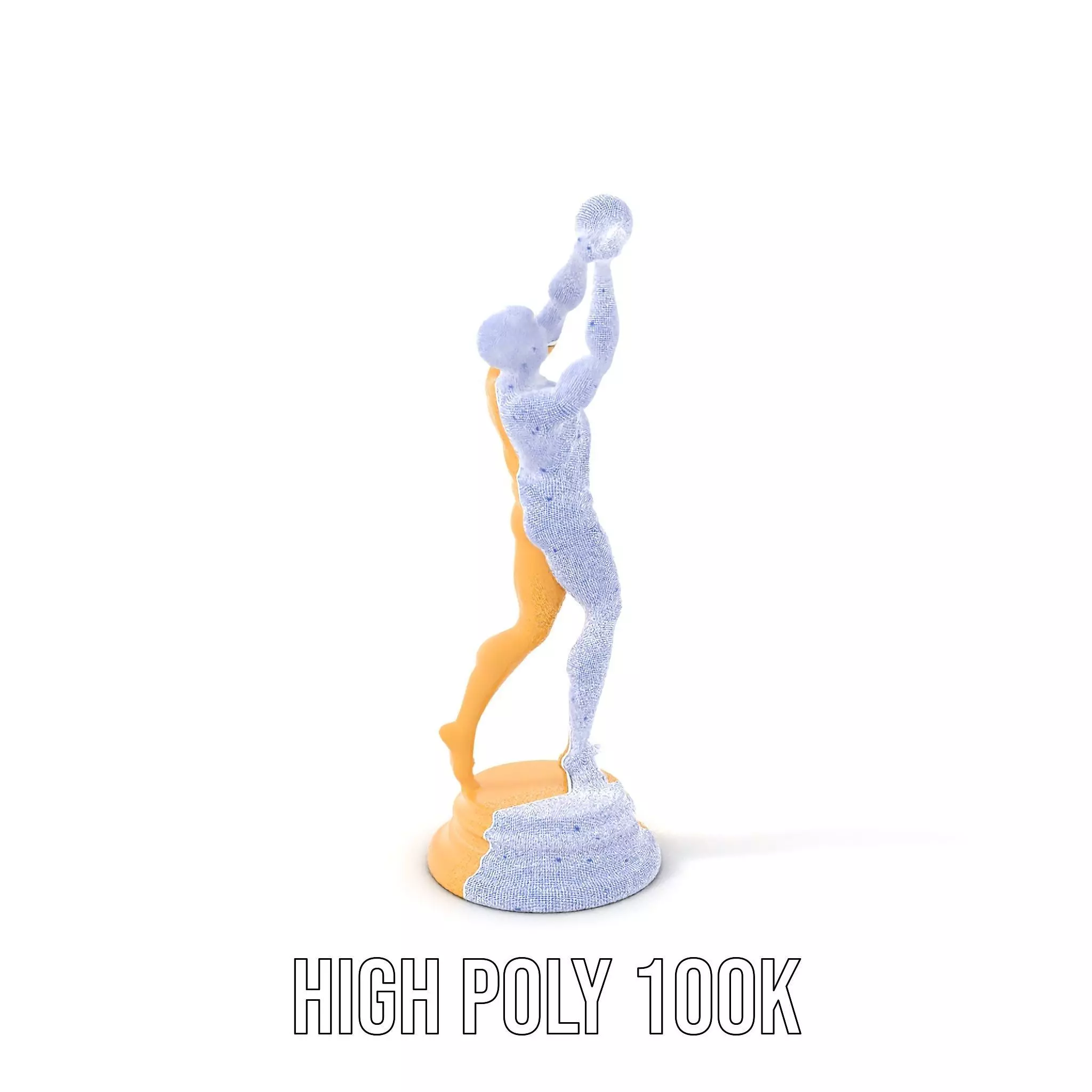 Basketball Player Trophy Model Pack Low-poly 3D model_5