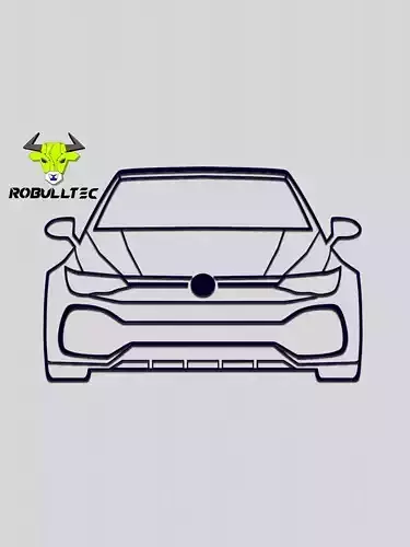Silhouette car 2 3D print model