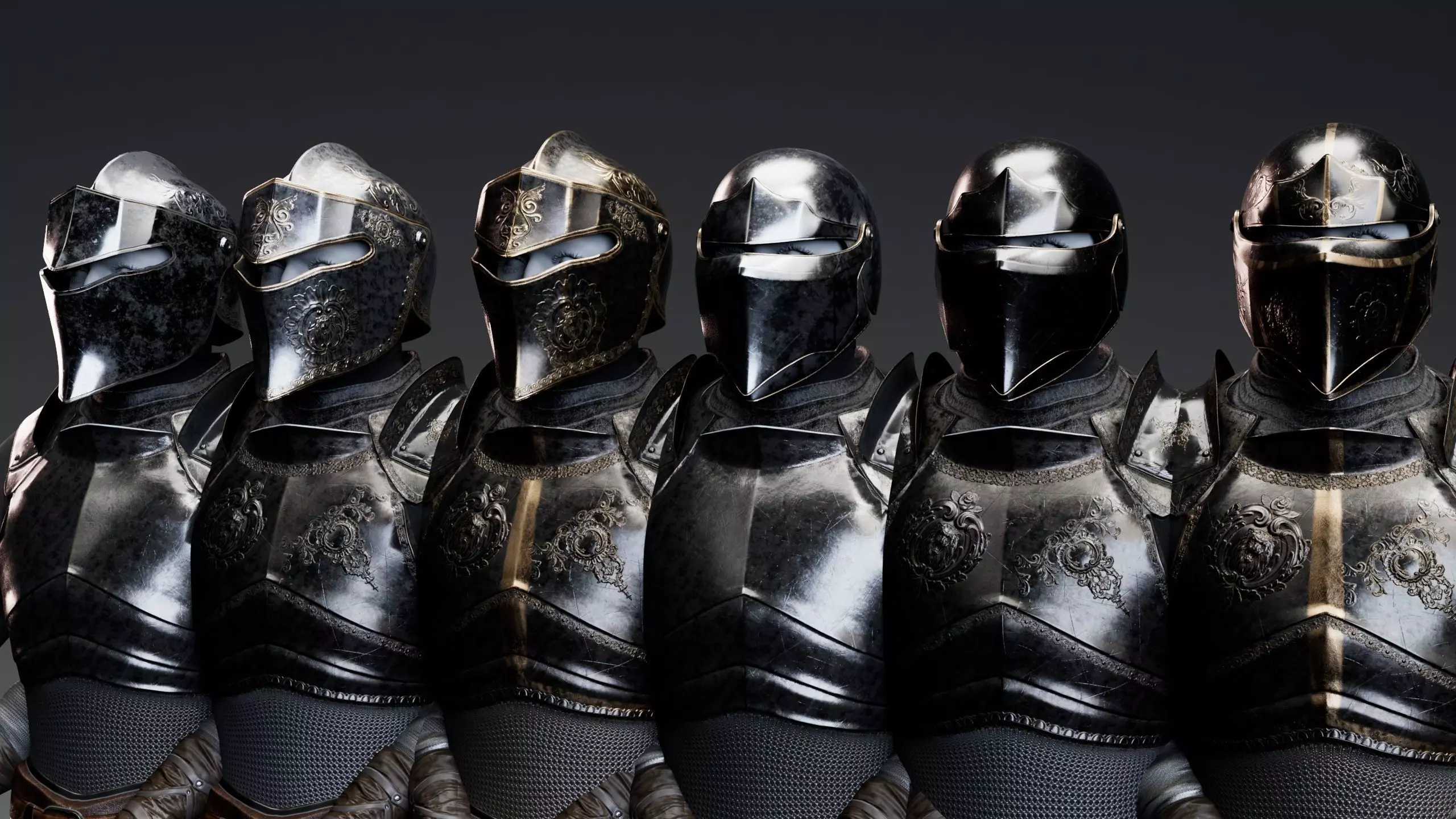 Medium Armored Warrior Knight V1 - Unreal Engine Project Low-poly 3D model_2