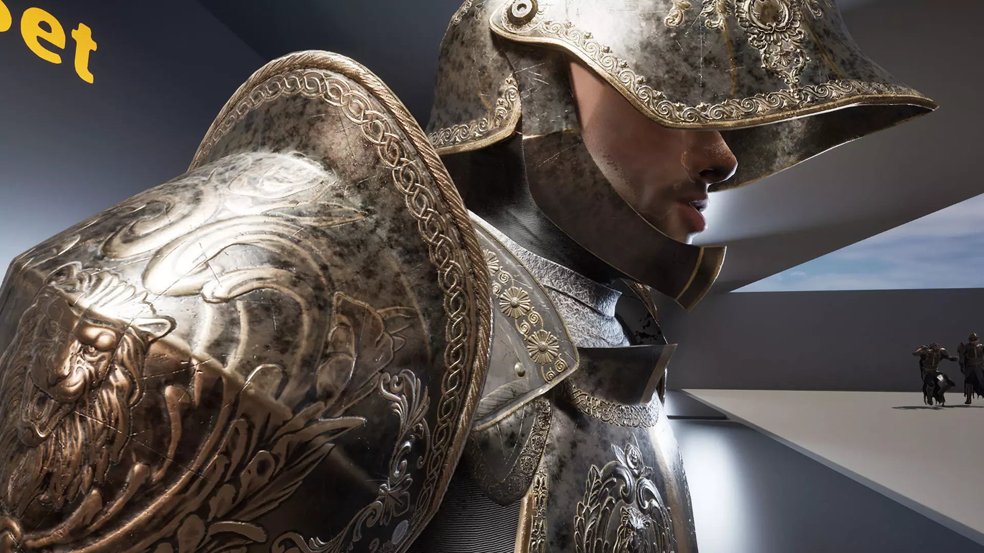 Medium Armored Warrior Knight V1 - Unreal Engine Project Low-poly 3D model_14