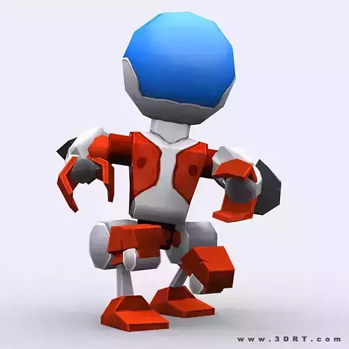 3DRT - Chibii-robot-10 Low-poly 3D model