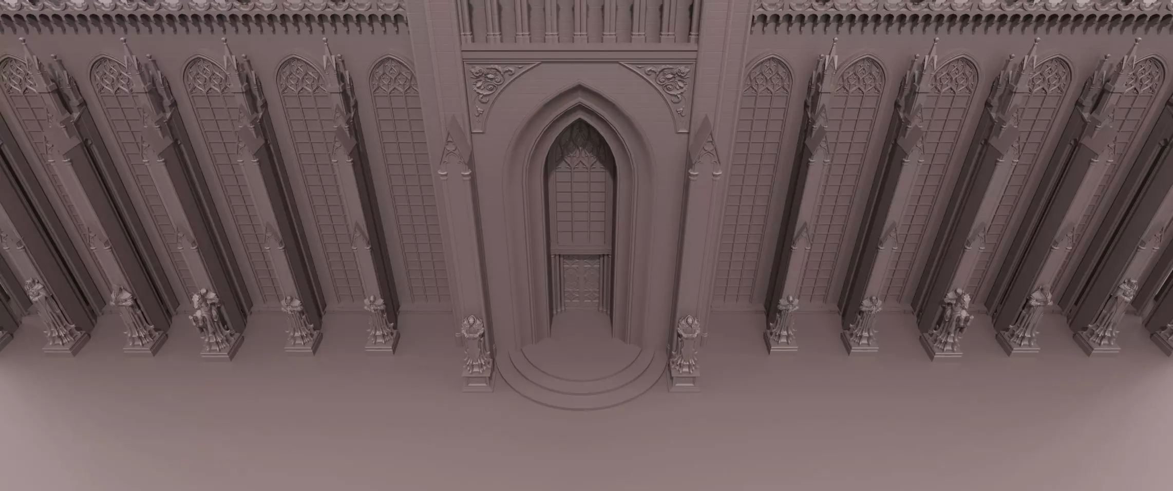 Gothic  architecture 3D model_1