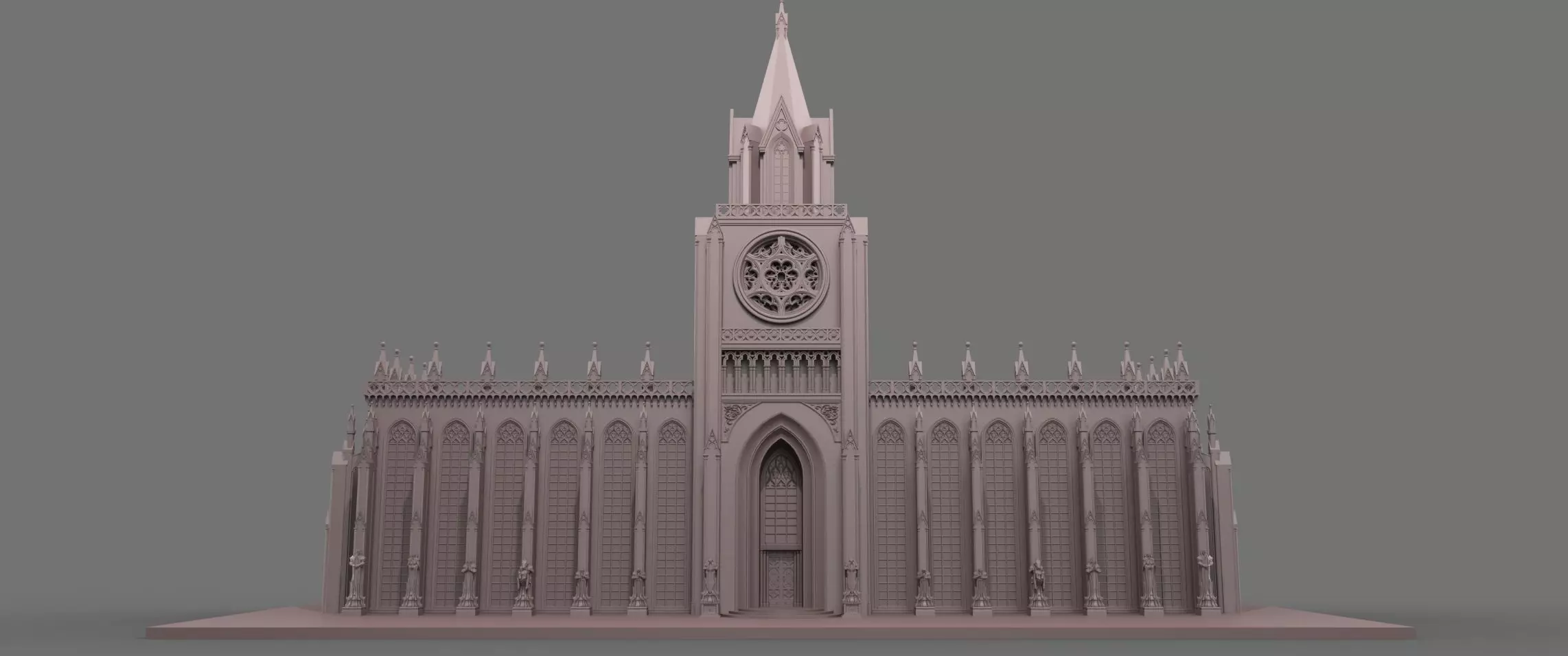 Gothic  architecture 3D model_2