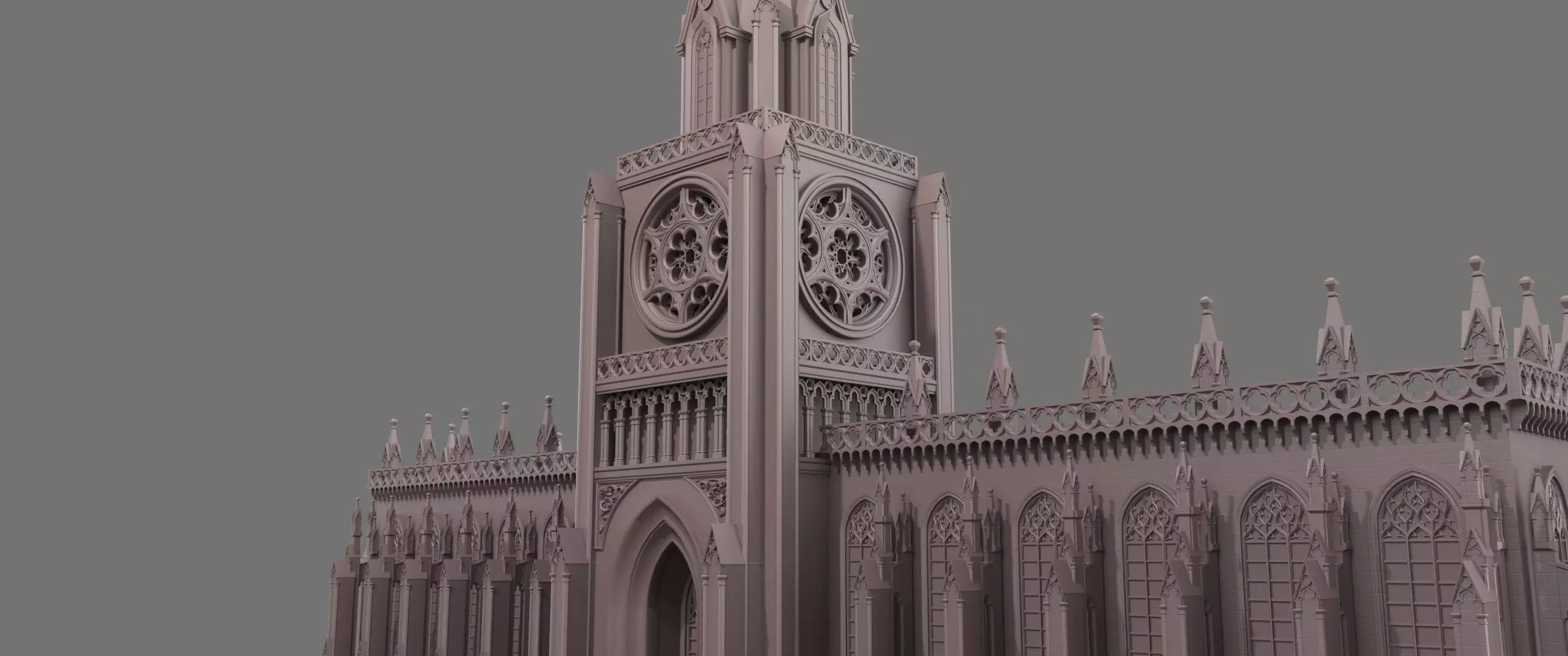 Gothic  architecture 3D model_4