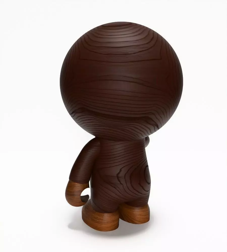Bape Milo Banana Wooden toy 3D print model_10
