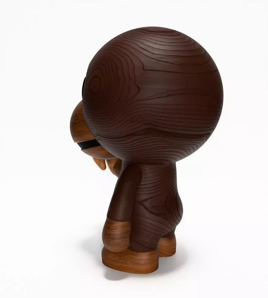 Bape Milo Banana Wooden toy 3D print model_8