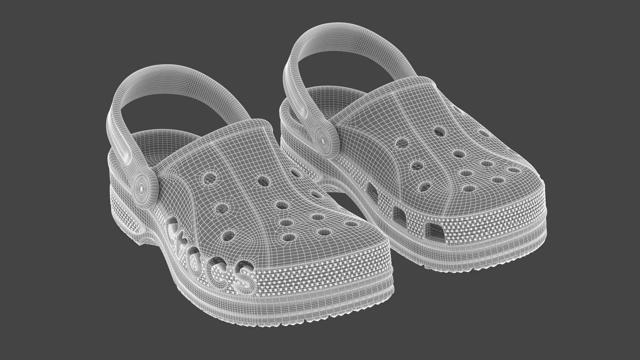 Crocs Baya Clog All Colors 3D Model Collection_14