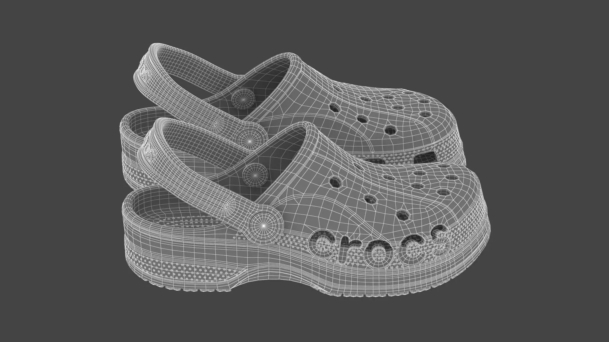 Crocs Baya Clog All Colors 3D Model Collection_15