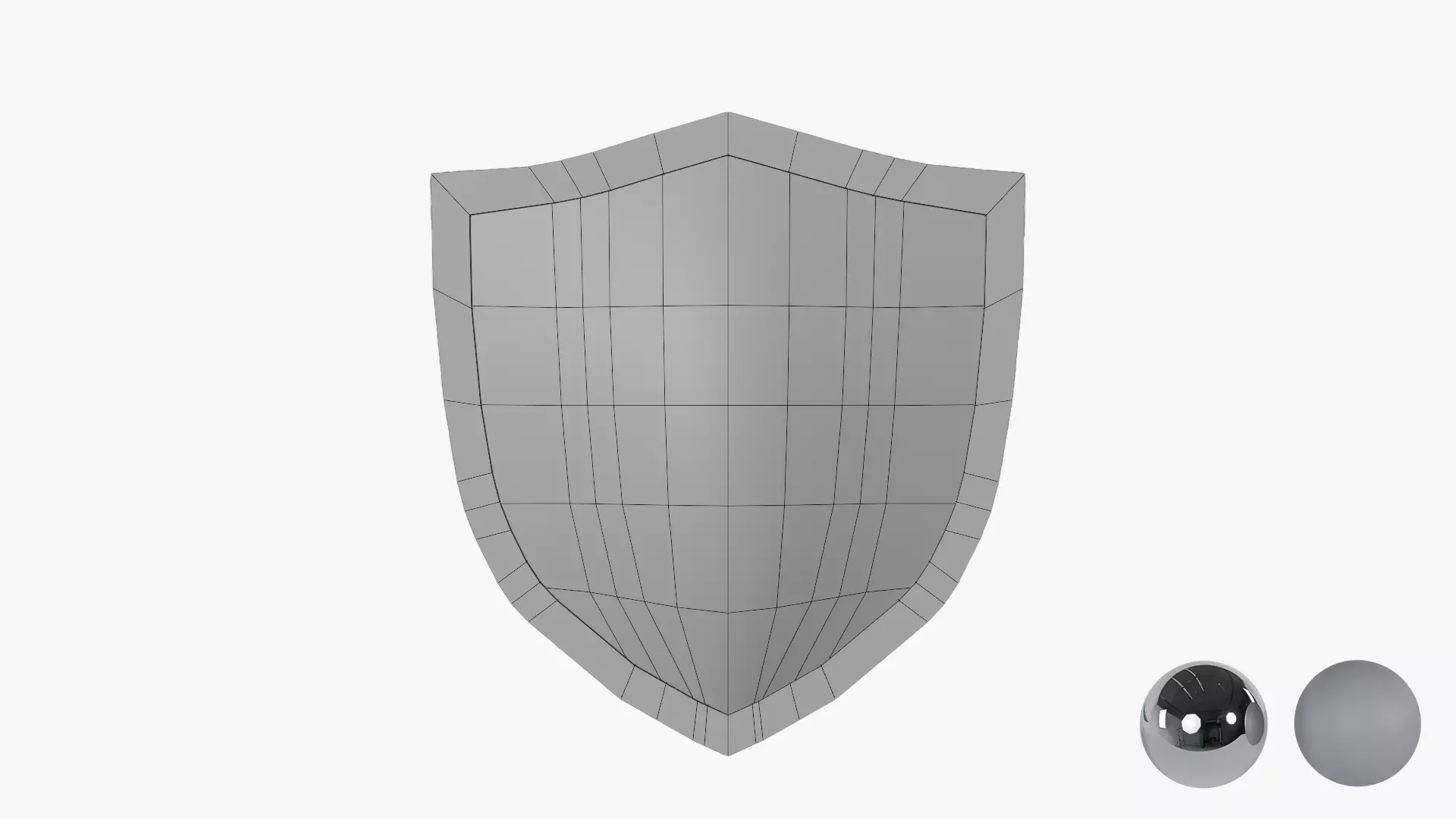 Warrior medival shield Low-poly 3D model_6