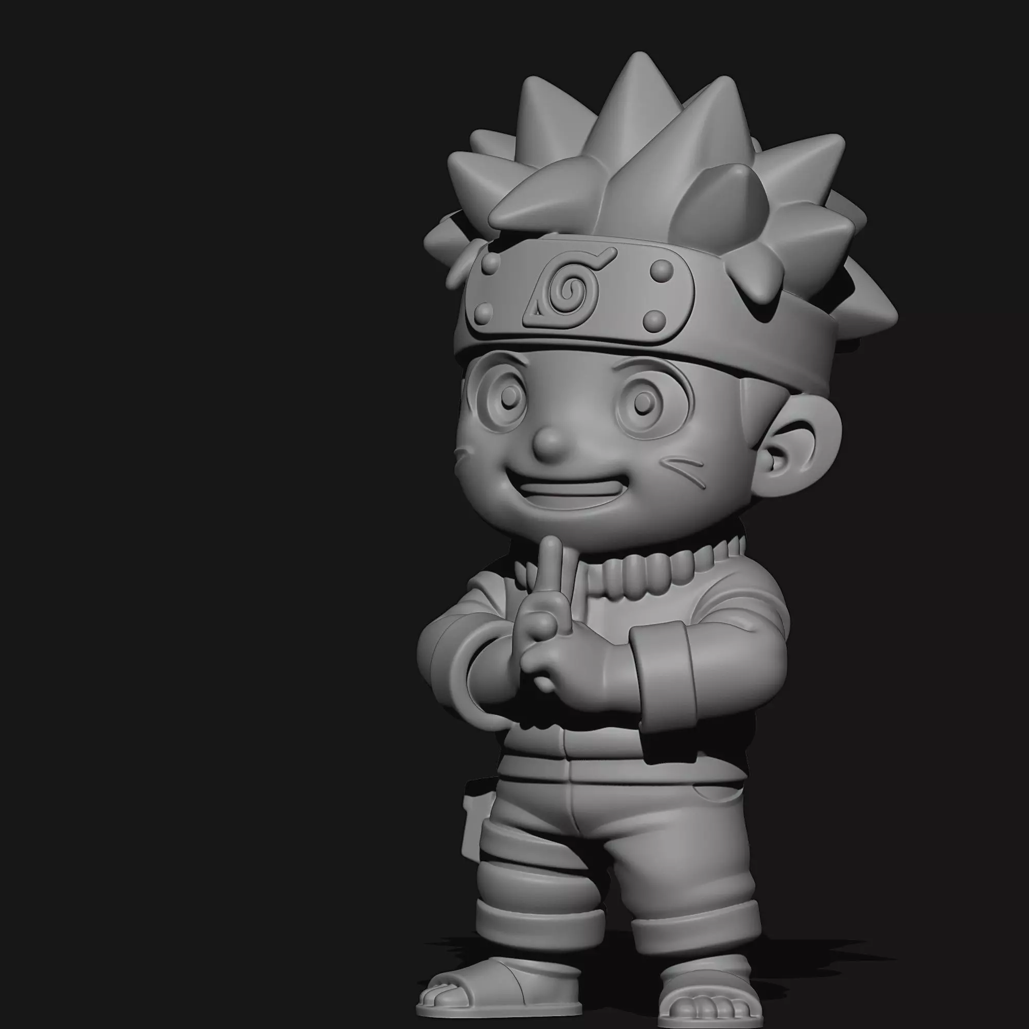 Naruto Chibi 3D print model_4