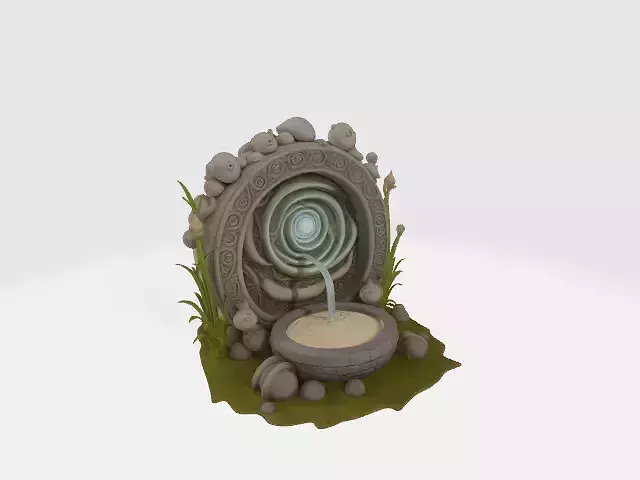 Whispering Fountain - 3D Printable Fantasy Terrain