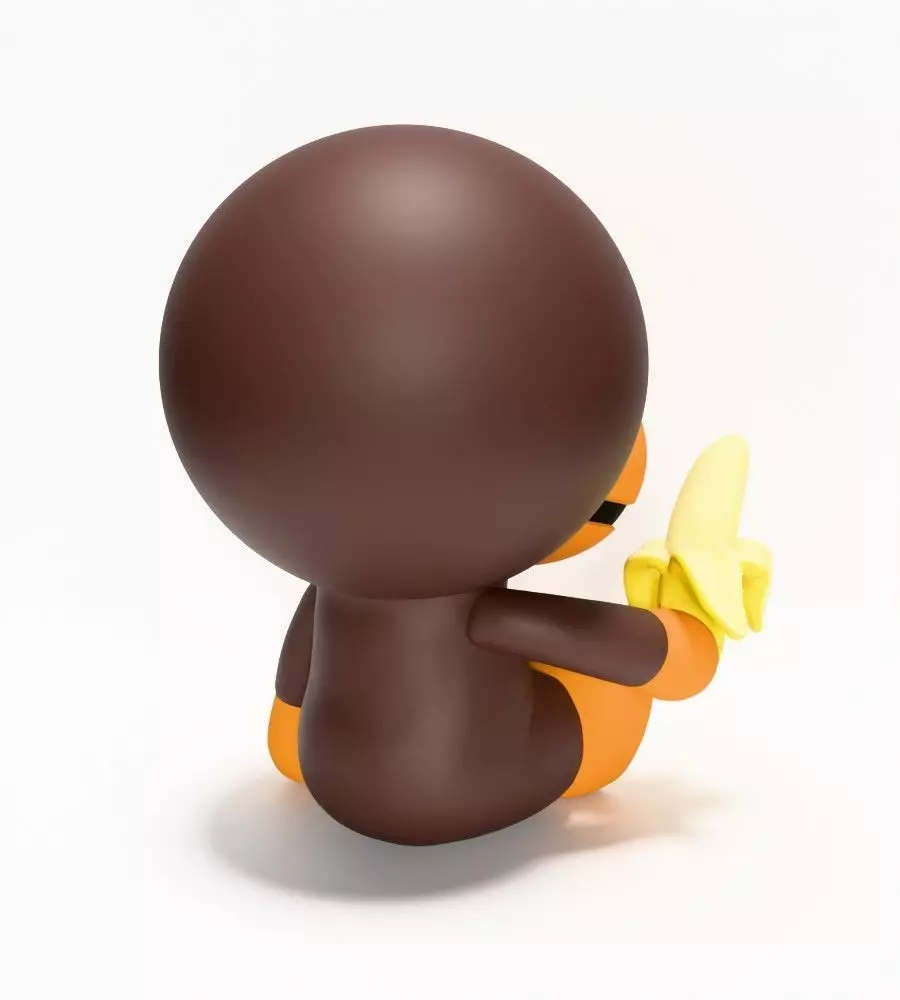 Bape Milo Banana toy 3D print model_14