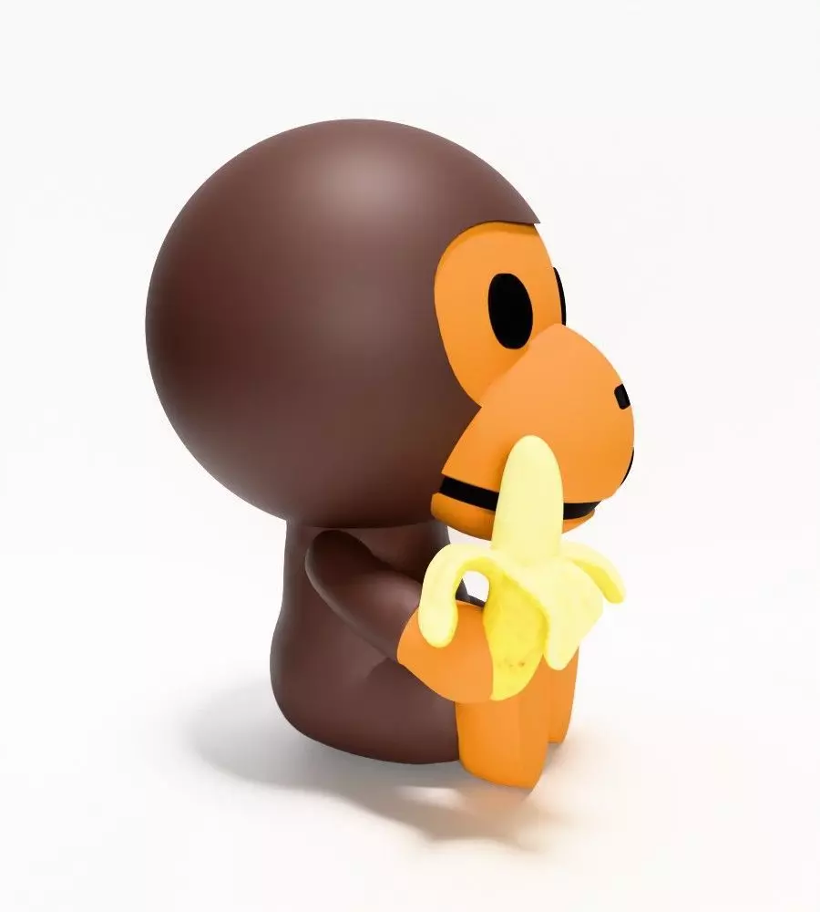 Bape Milo Banana toy 3D print model_18