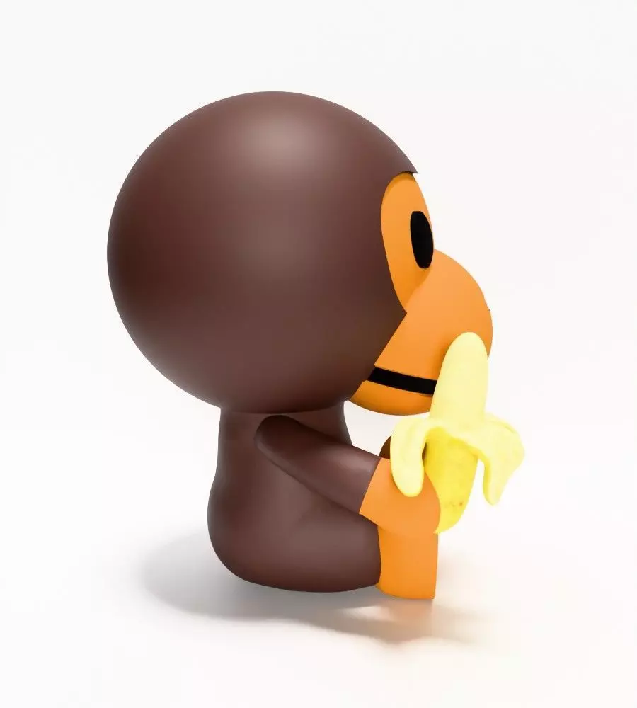Bape Milo Banana toy 3D print model_17