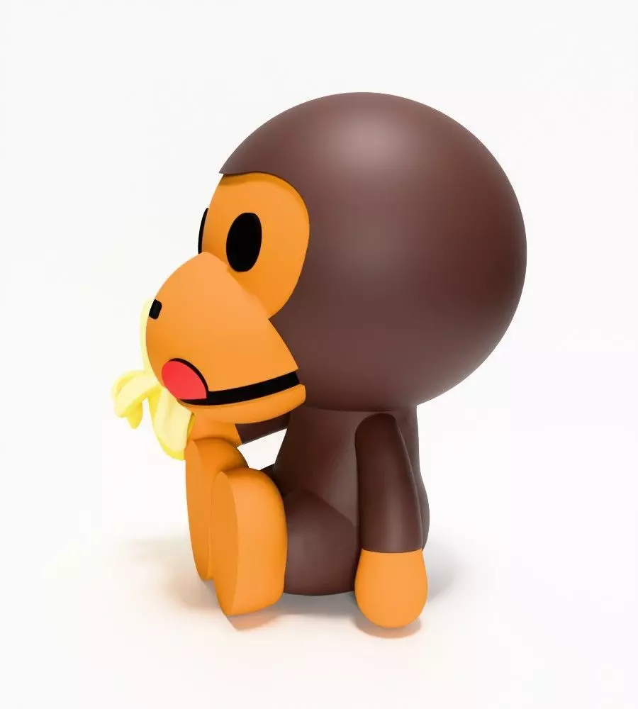 Bape Milo Banana toy 3D print model_5