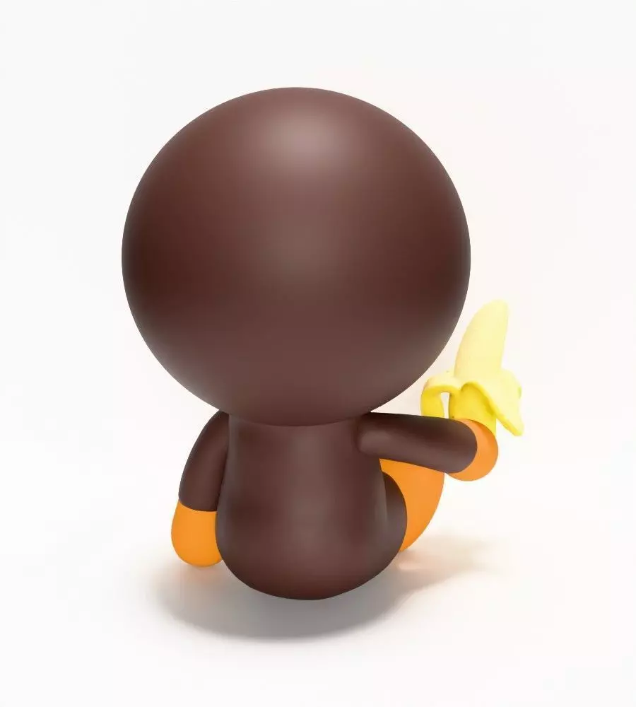 Bape Milo Banana toy 3D print model_13