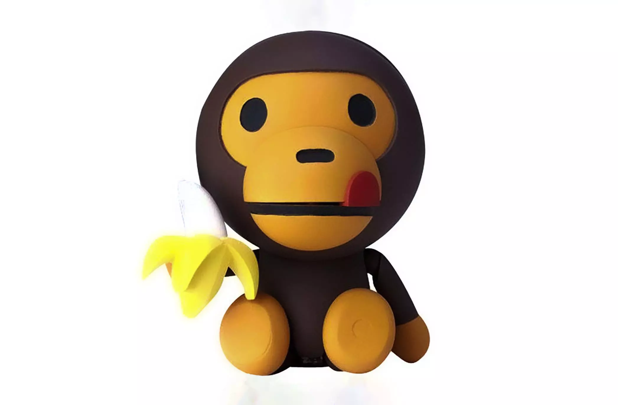 Bape Milo Banana toy 3D print model_0