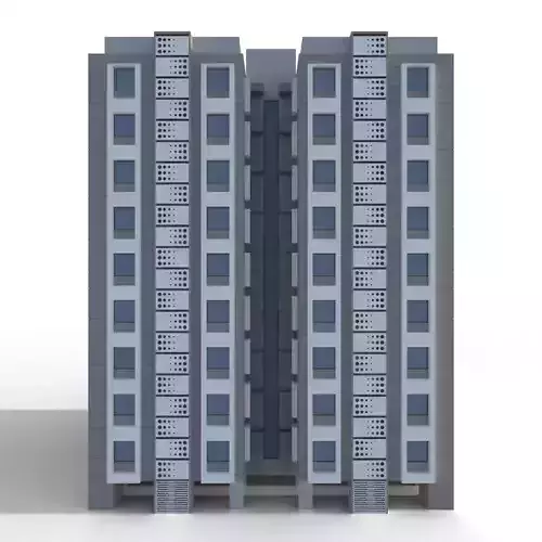 Modern High-Rise Apartment Building