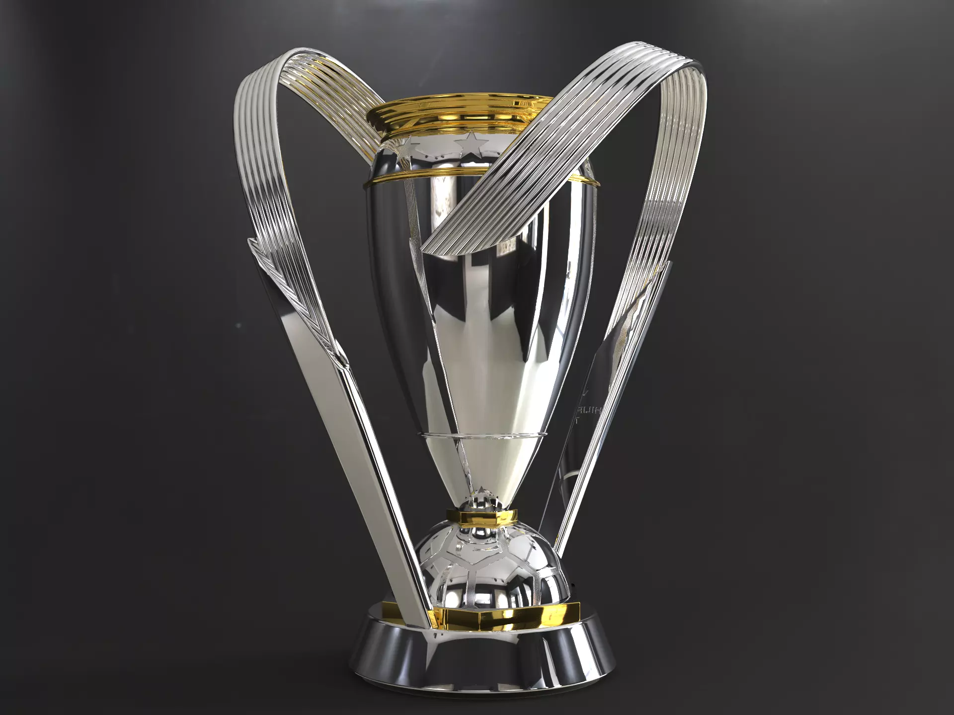 MLS Philip F Anschutz american soccer Award Trophy 3D model_11