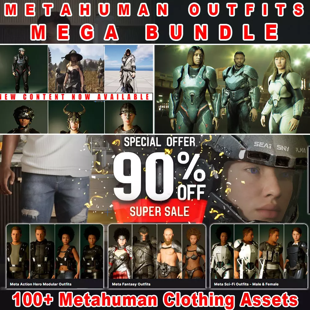 Metahuman Clothing Mega Bundle 3D Model Collection_13