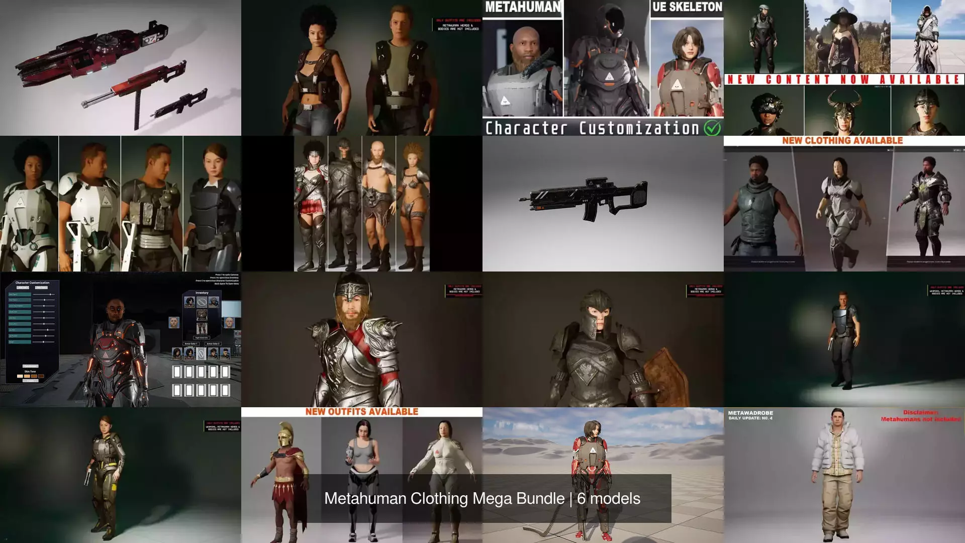 Metahuman Clothing Mega Bundle 3D Model Collection_6