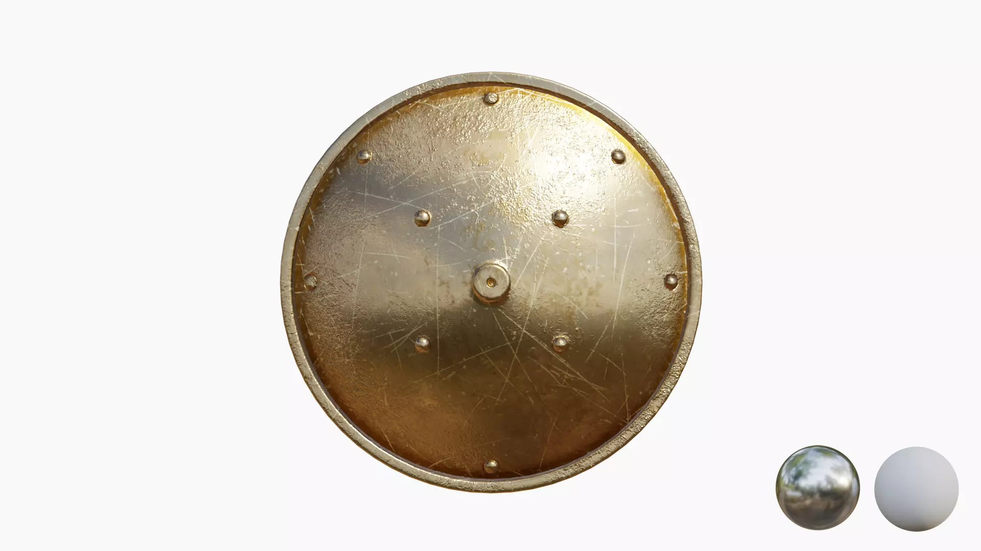 Shield Collecton - 15 Shields Low-poly 3D model_1