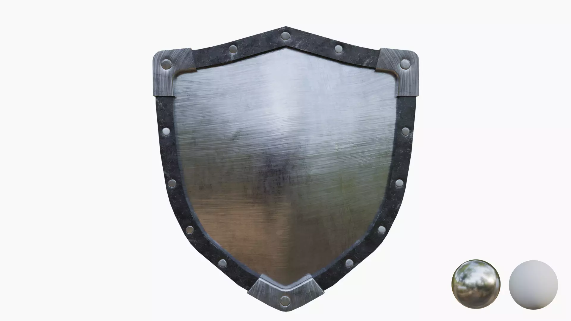 Shield Collecton - 15 Shields Low-poly 3D model_8