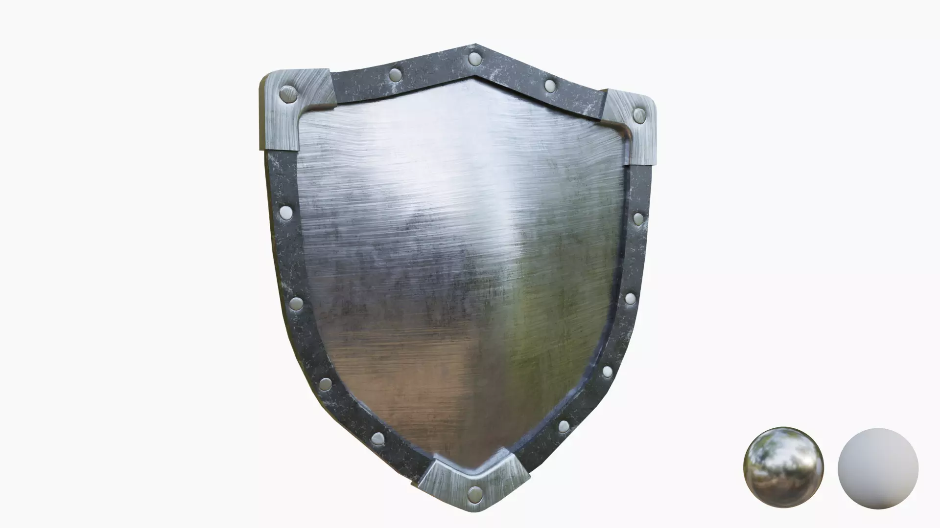Shield Collecton - 15 Shields Low-poly 3D model_9