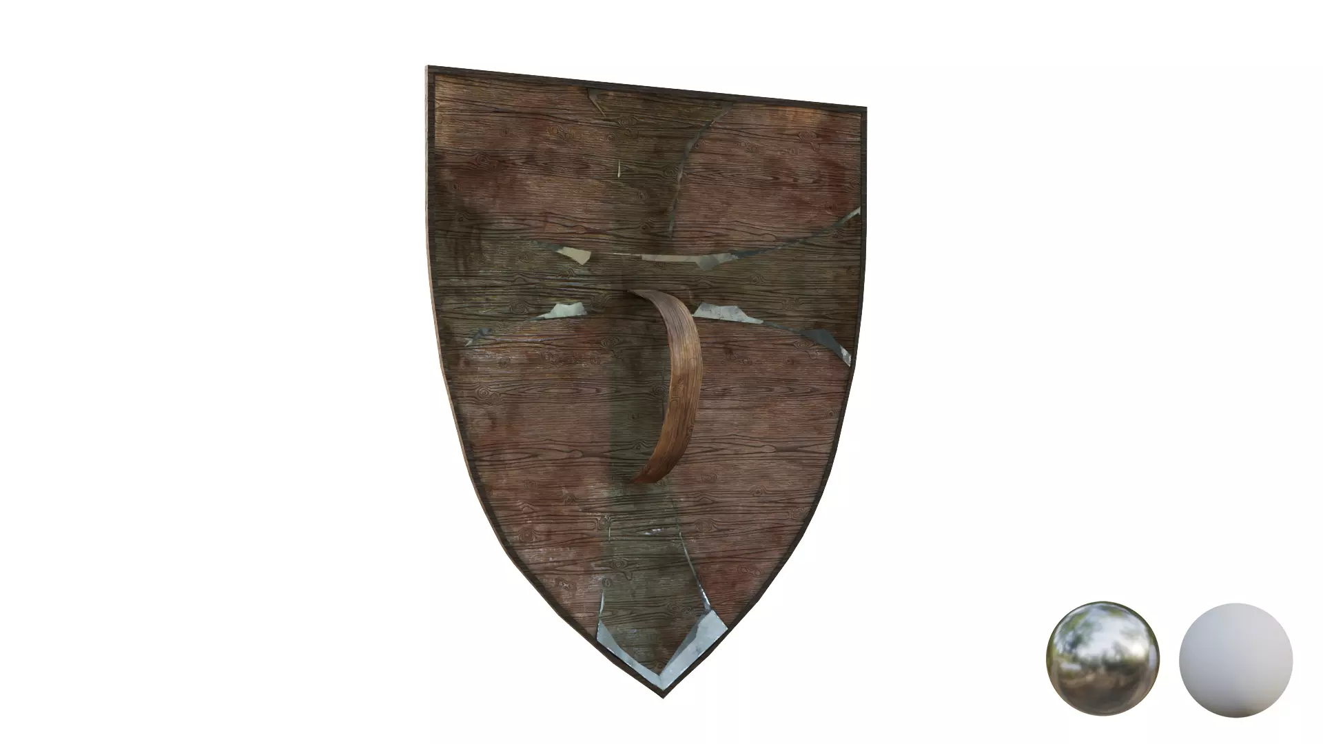 Shield Collecton - 15 Shields Low-poly 3D model_11