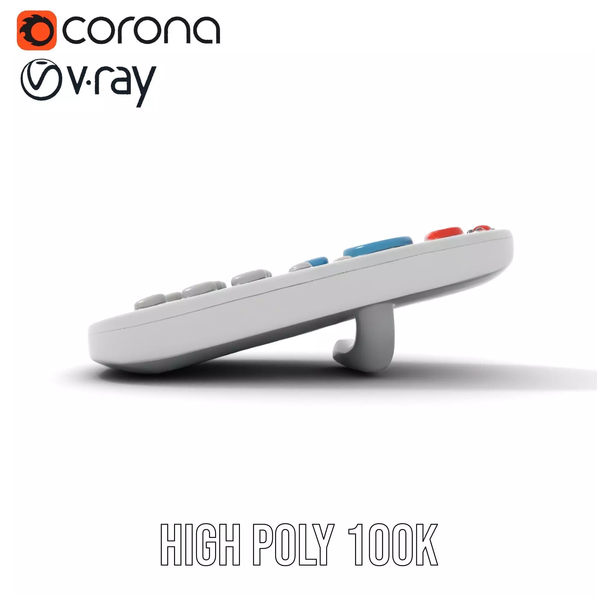 Colorful Remote Control model pack for versatile environments Low-poly 3D model_17