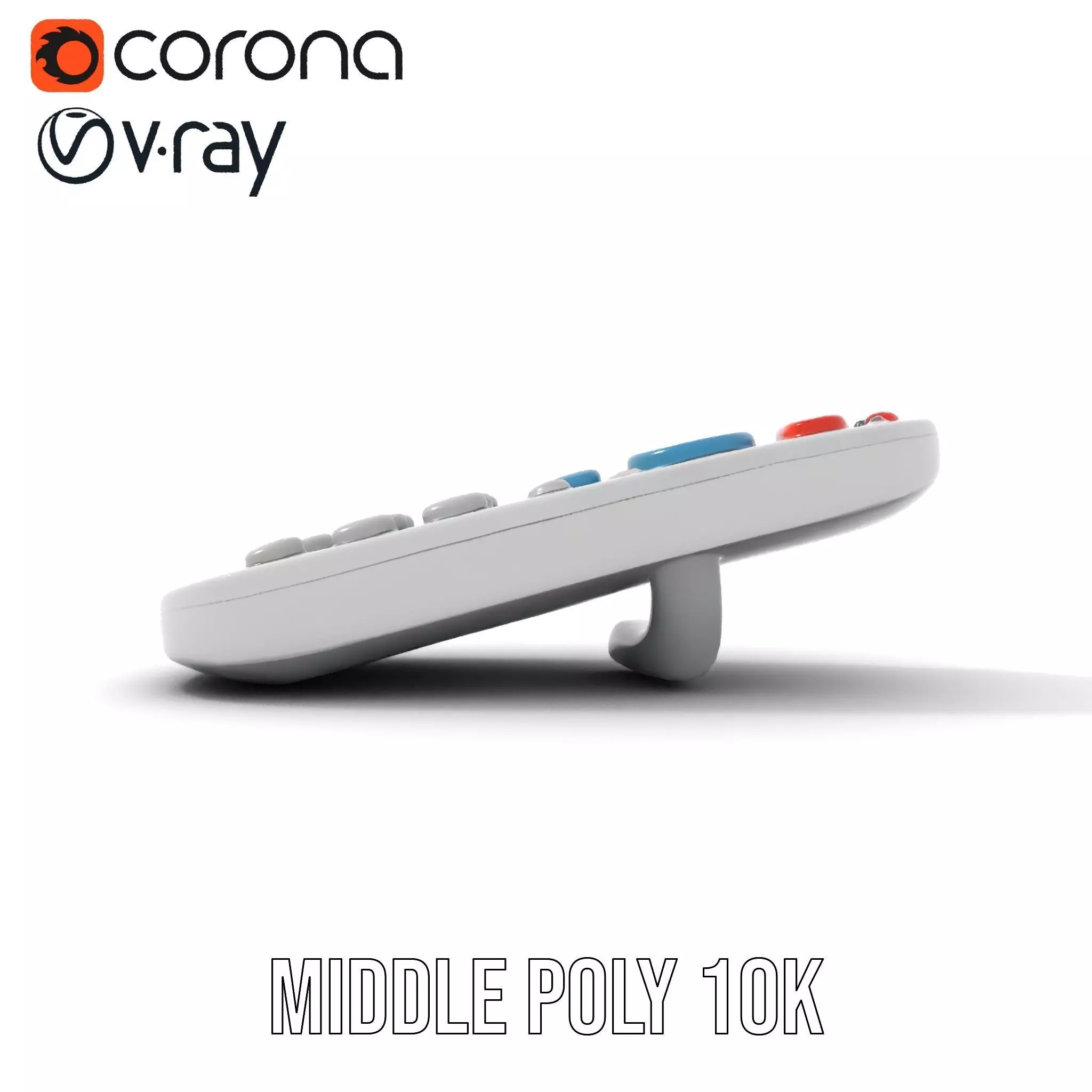 Colorful Remote Control model pack for versatile environments Low-poly 3D model_15