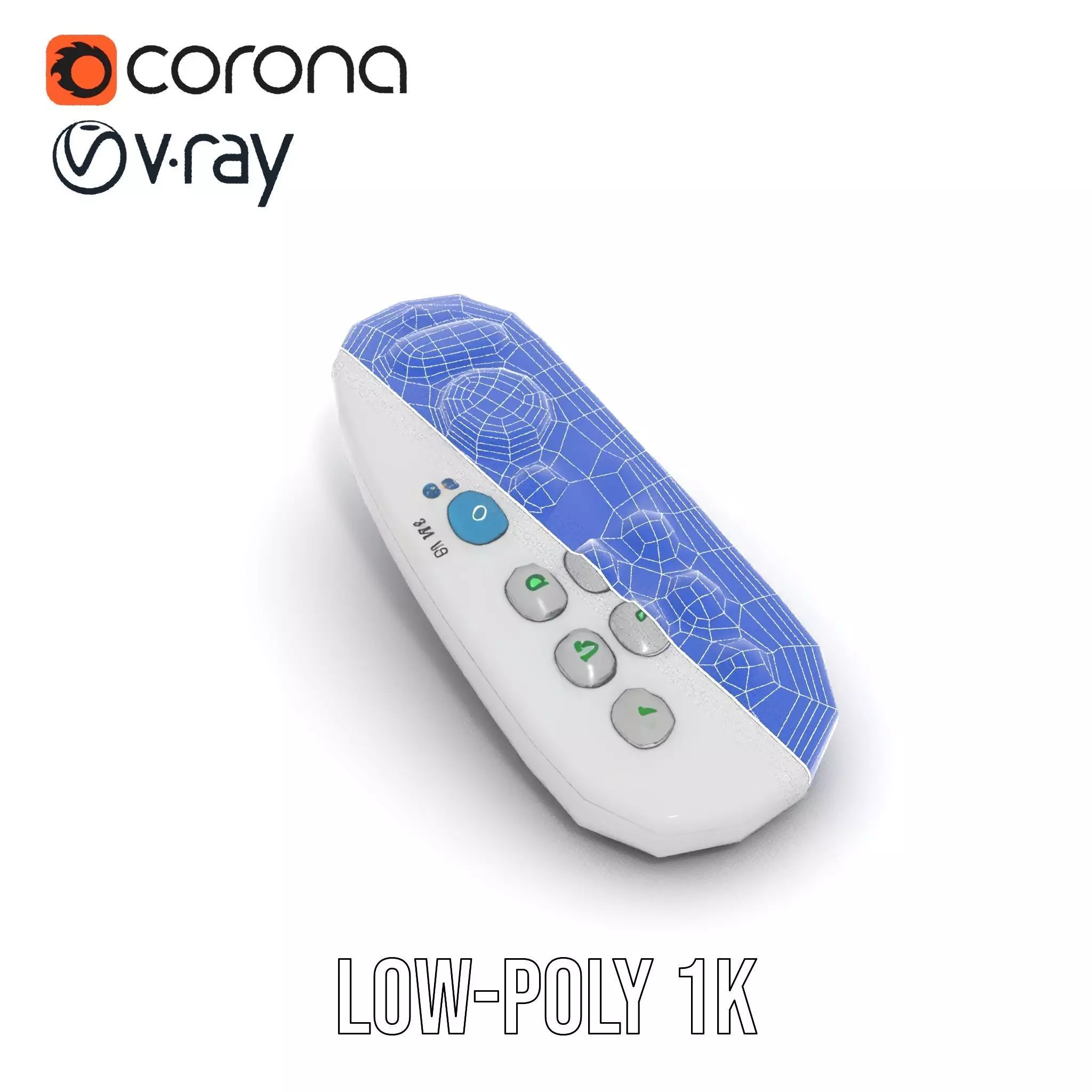 Colorful Remote Control model pack for versatile environments Low-poly 3D model_19