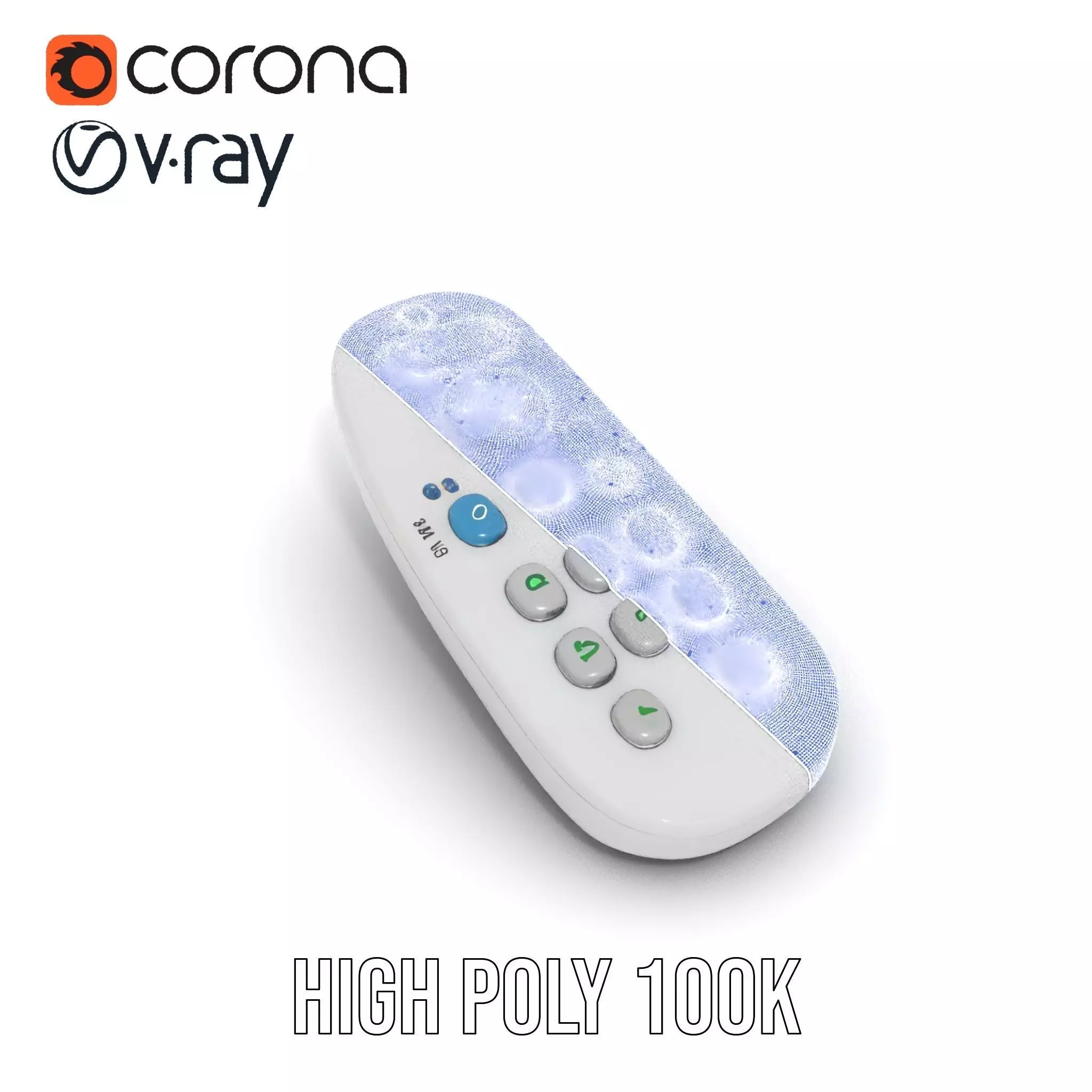 Colorful Remote Control model pack for versatile environments Low-poly 3D model_28