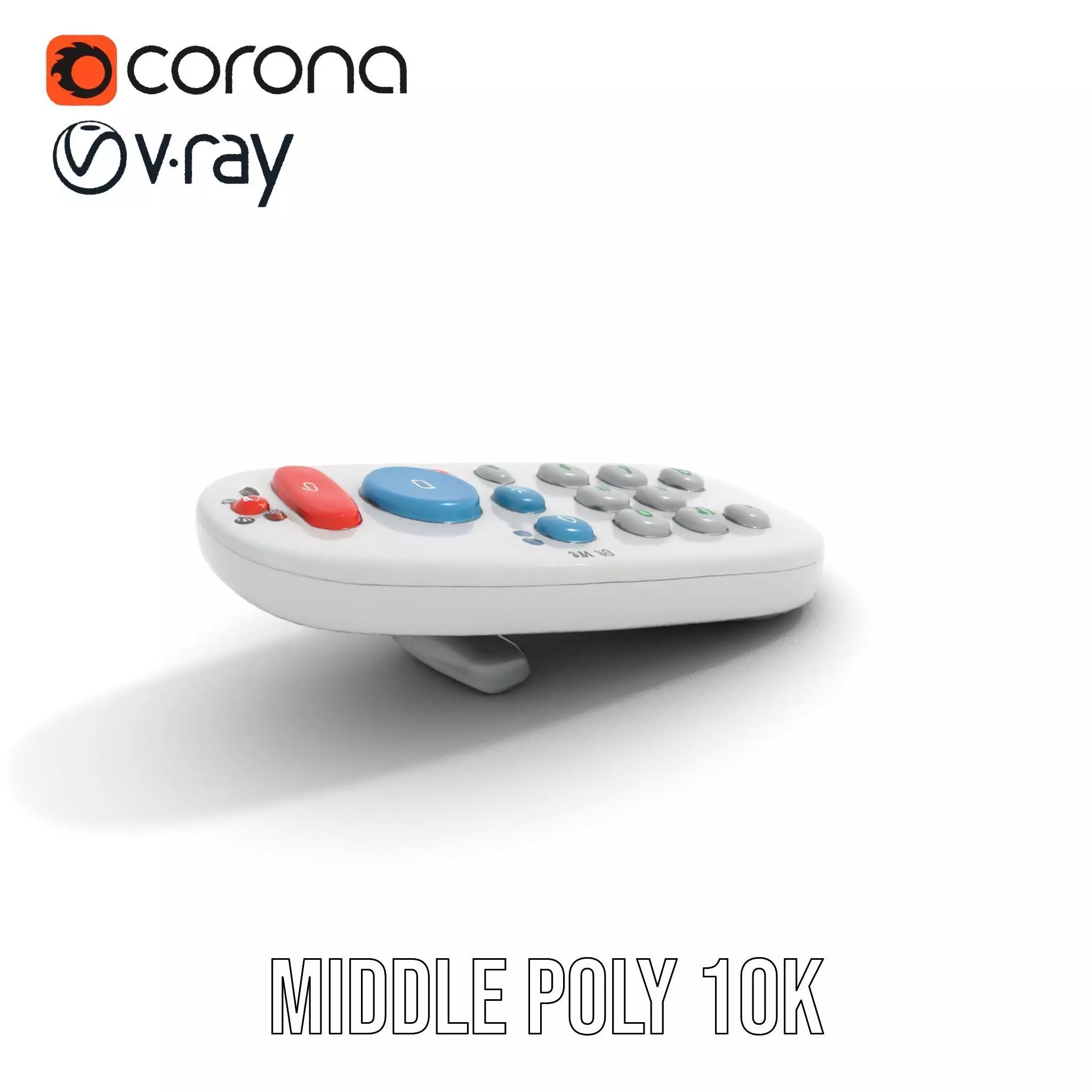 Colorful Remote Control model pack for versatile environments Low-poly 3D model_5