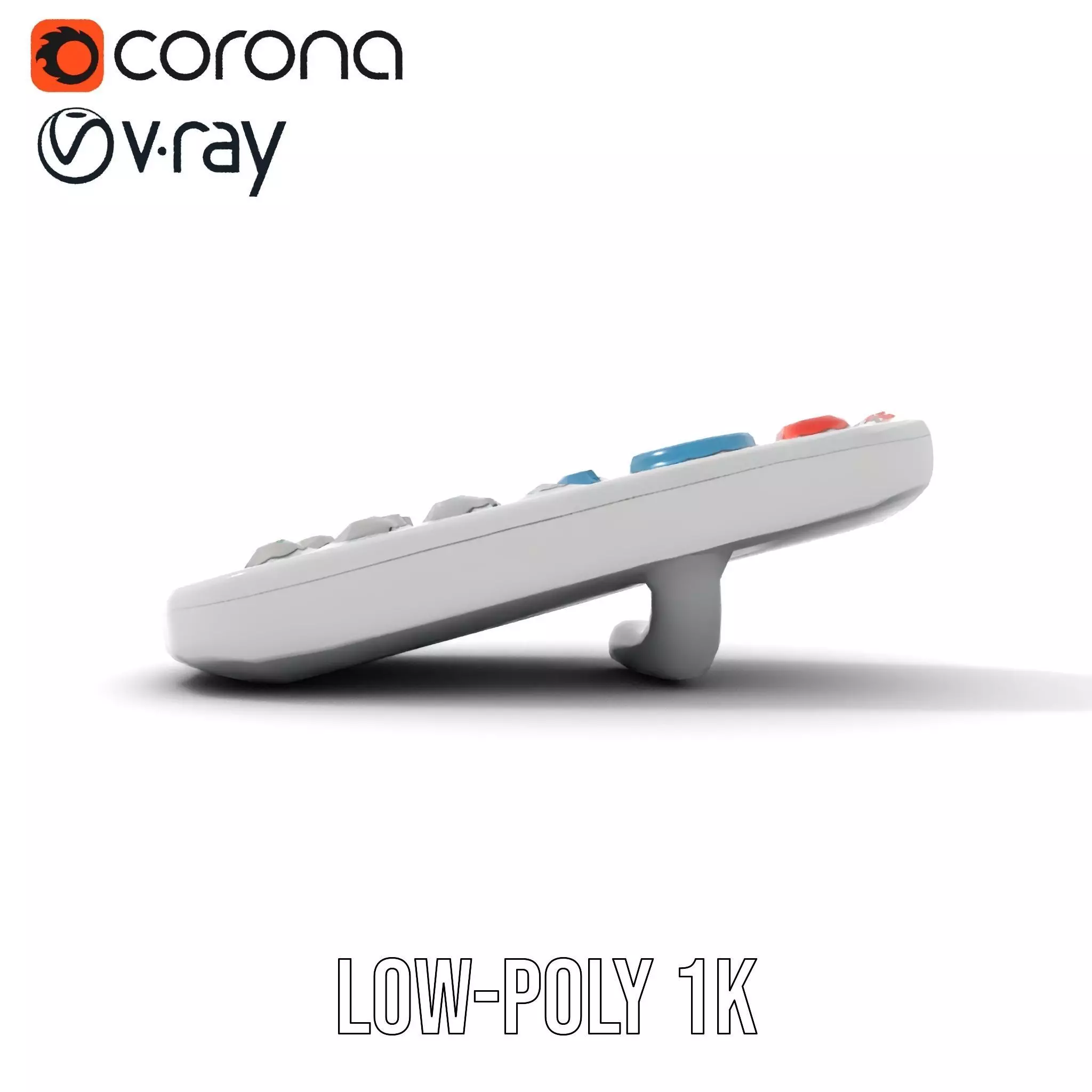 Colorful Remote Control model pack for versatile environments Low-poly 3D model_16