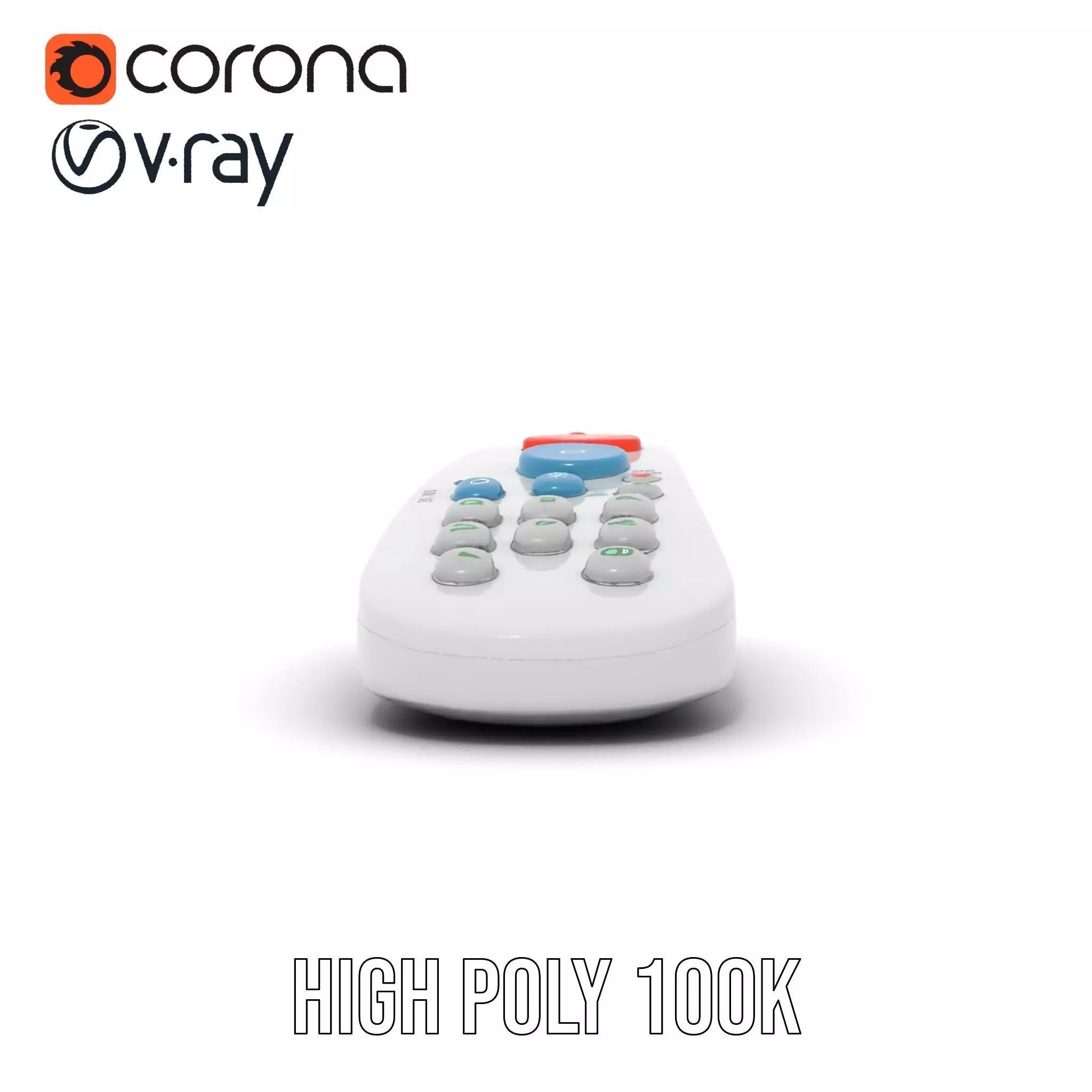 Colorful Remote Control model pack for versatile environments Low-poly 3D model_20