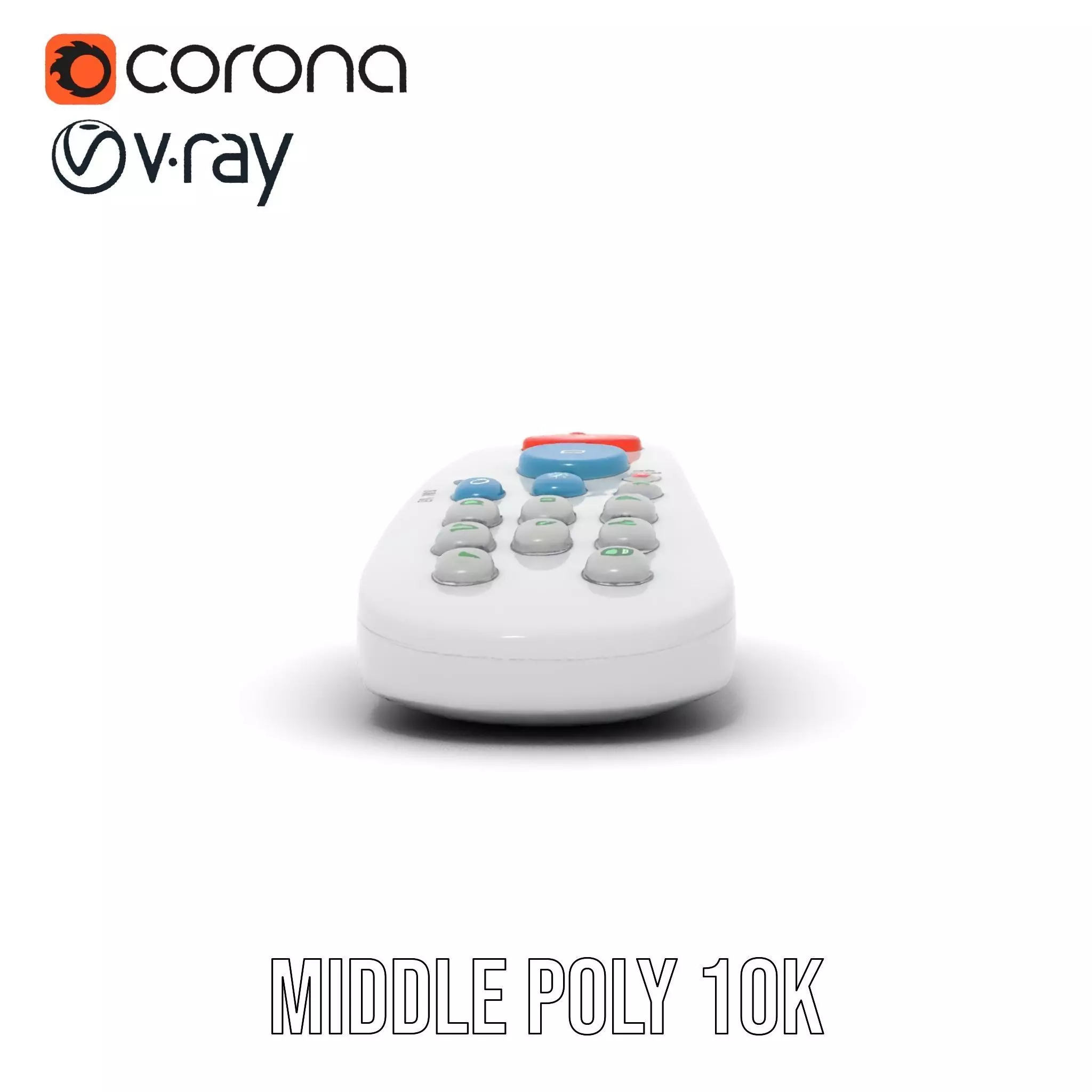 Colorful Remote Control model pack for versatile environments Low-poly 3D model_12