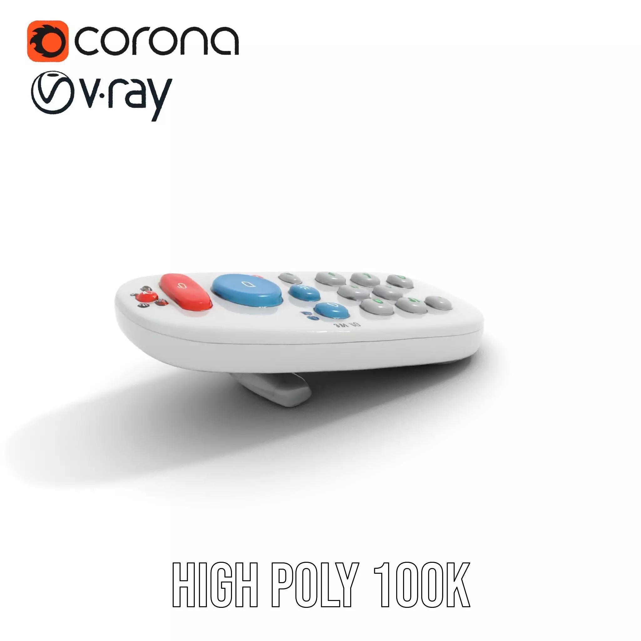 Colorful Remote Control model pack for versatile environments Low-poly 3D model_11