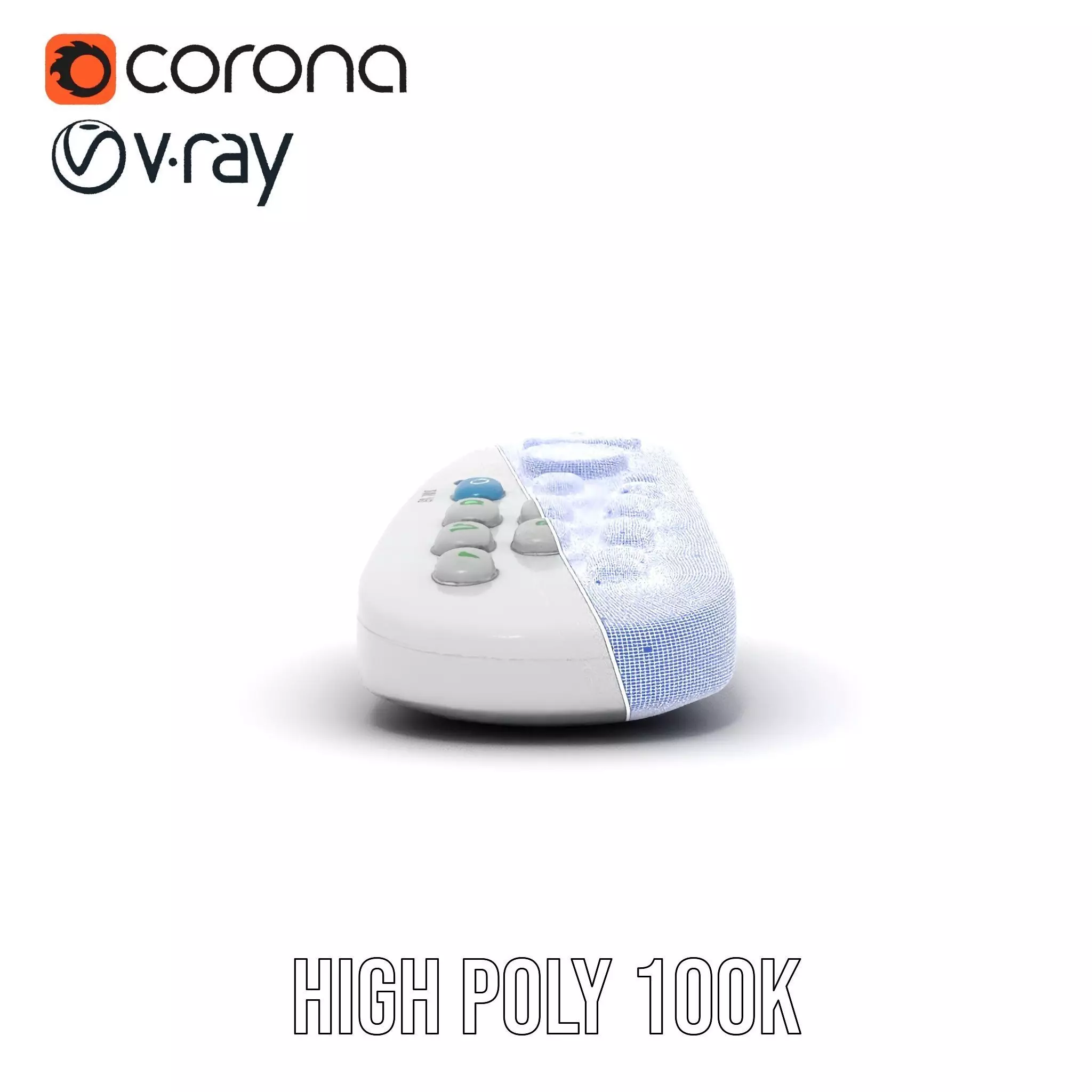 Colorful Remote Control model pack for versatile environments Low-poly 3D model_32