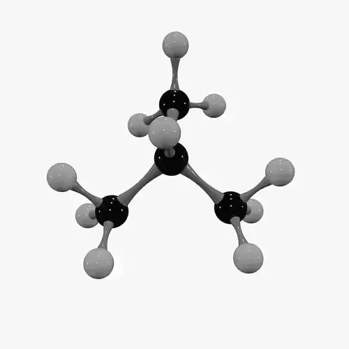 Isobutane Molecule