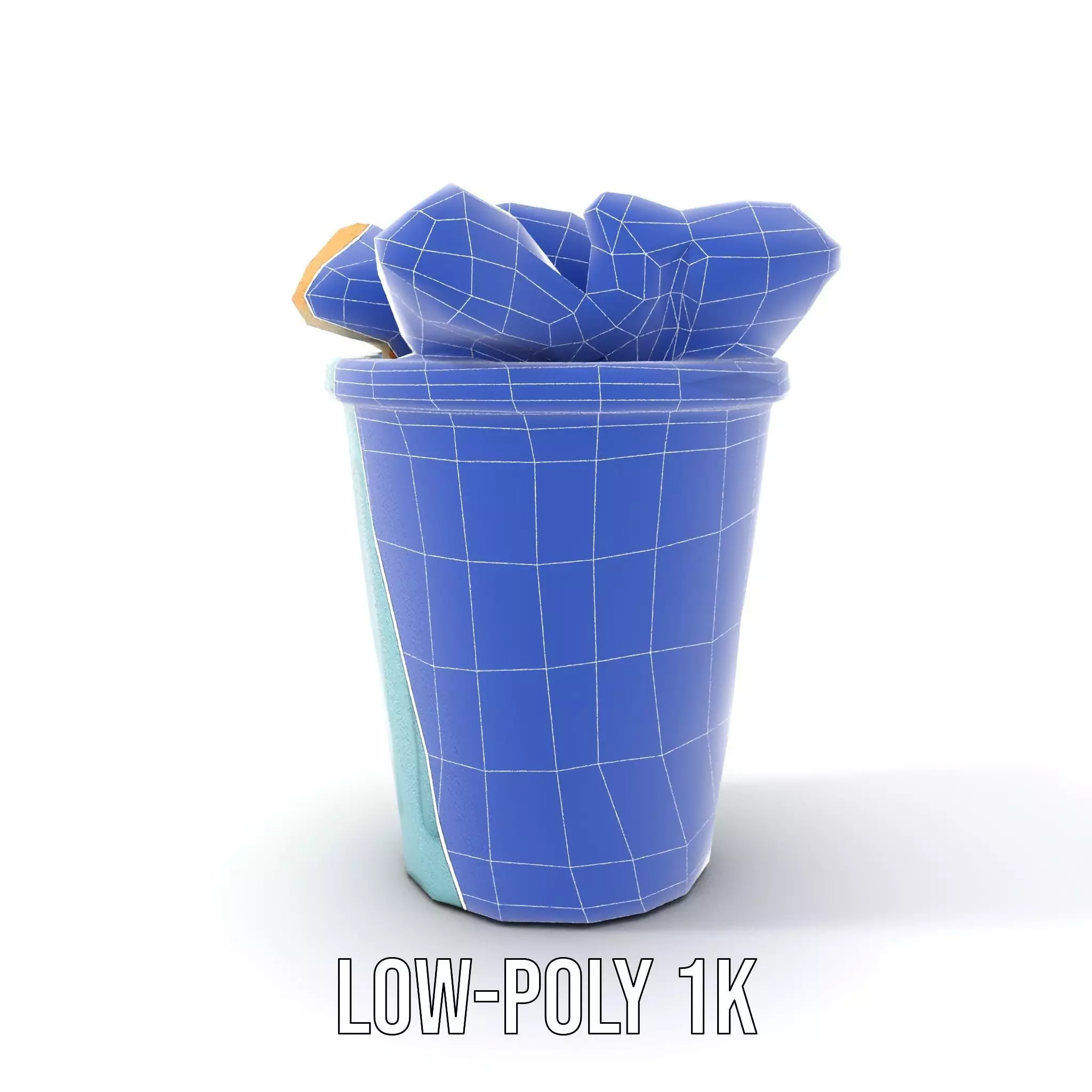 Modern Trash Bin Model Pack with Detailed Geometry Low-poly 3D model_19