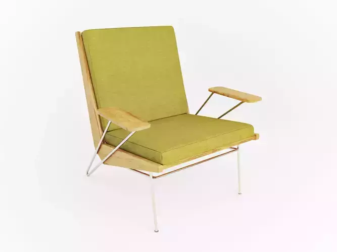 Lounge chair by Pierre Guariche 3D model Lounge chair by Pierre Guariche 3D model