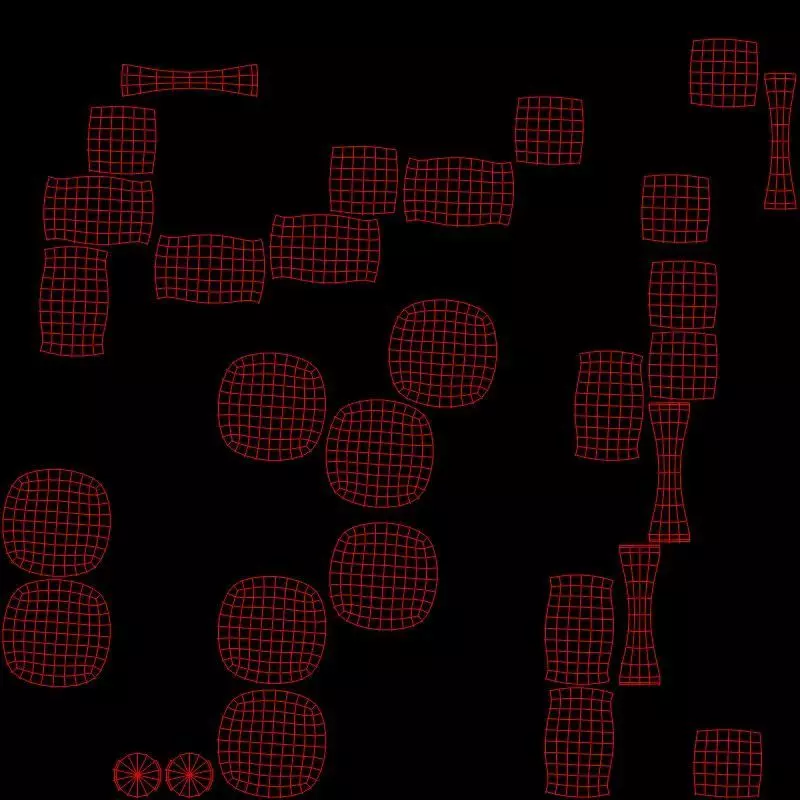 Isoleucine Molecule Low-poly 3D model_10